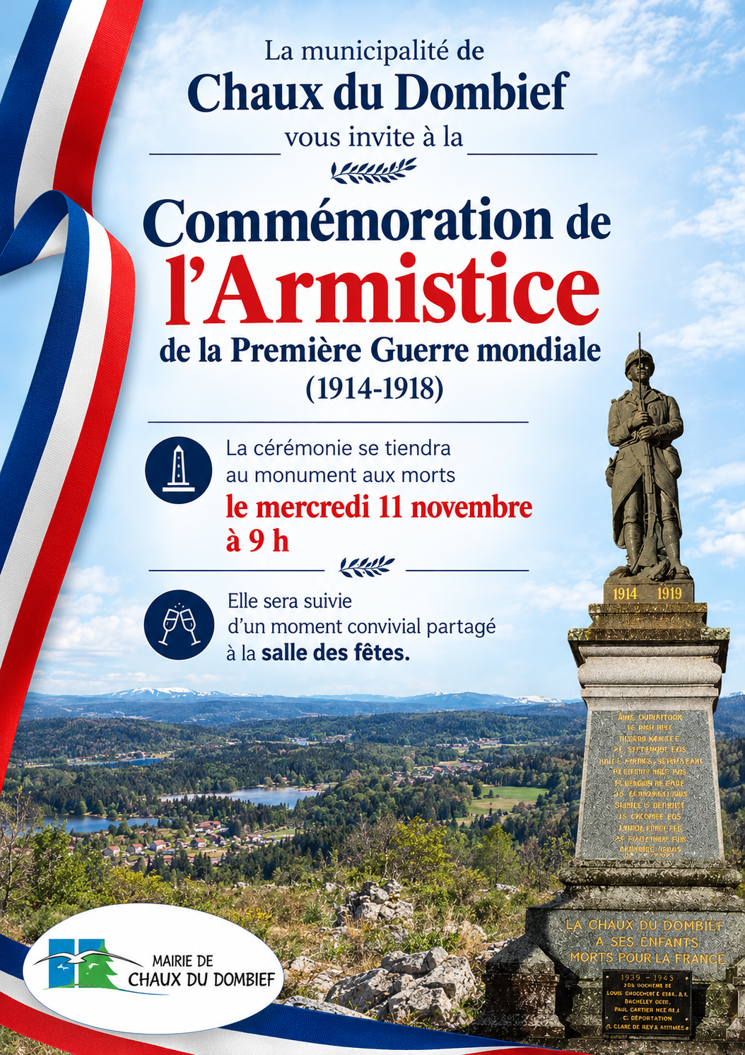 Affiche commemorative de l armistice