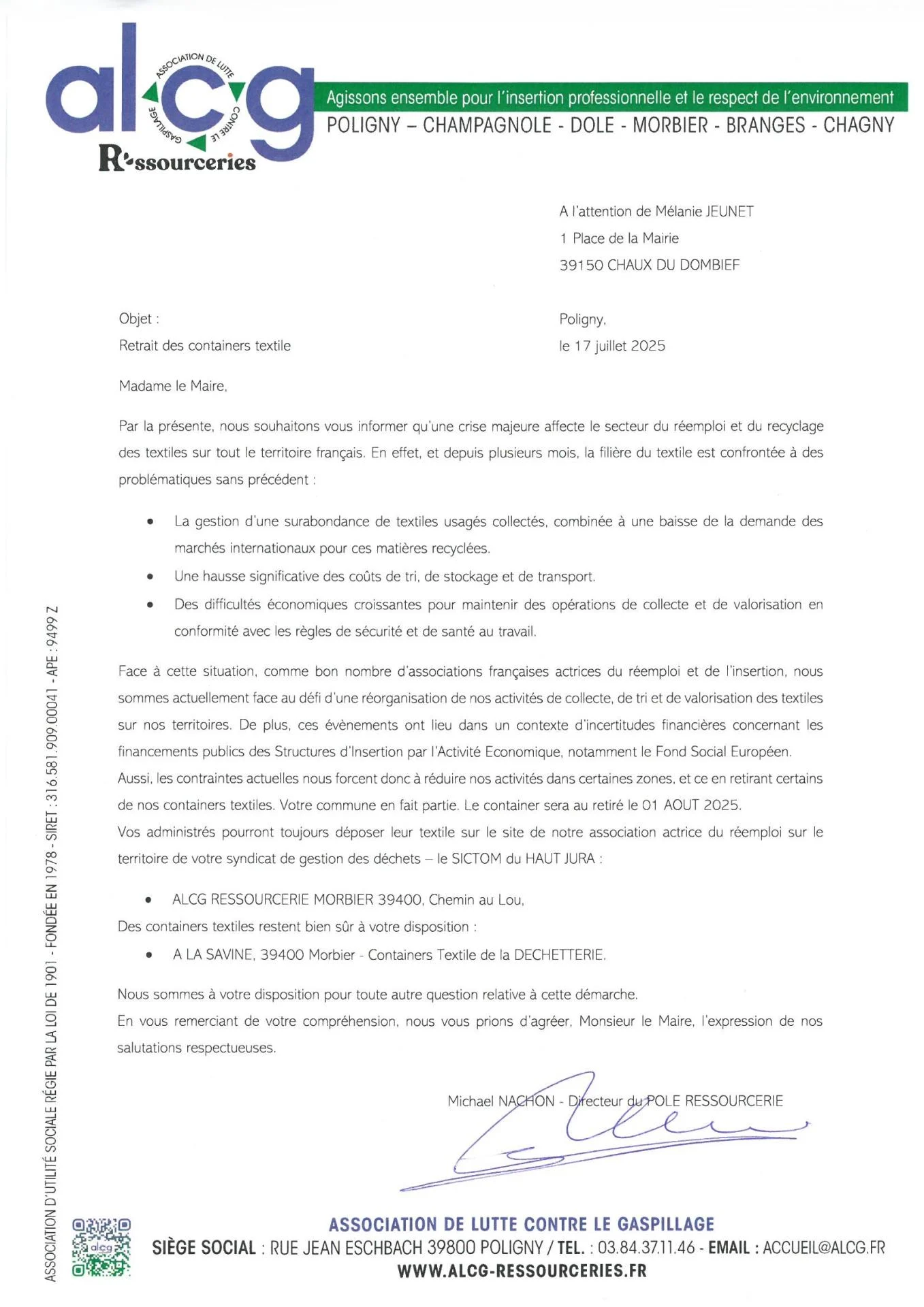 Alcg infos