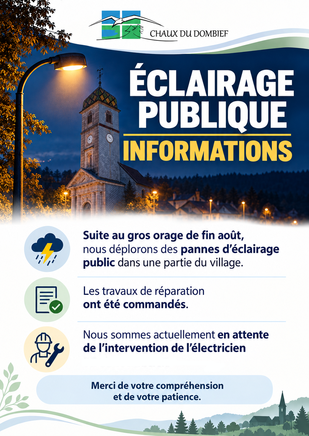 Eclairage village bv2