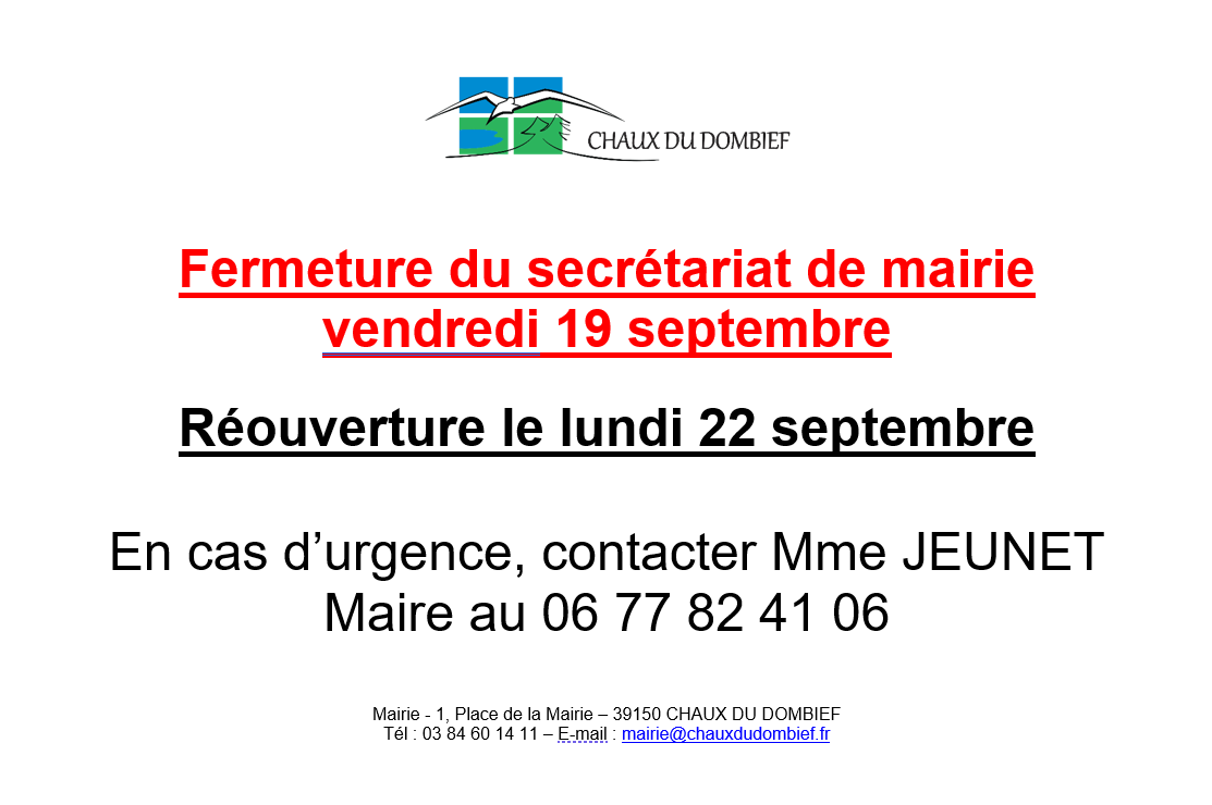 Ferm mairie 19 sept